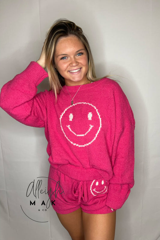 Cozy Soft Smiley Short Set