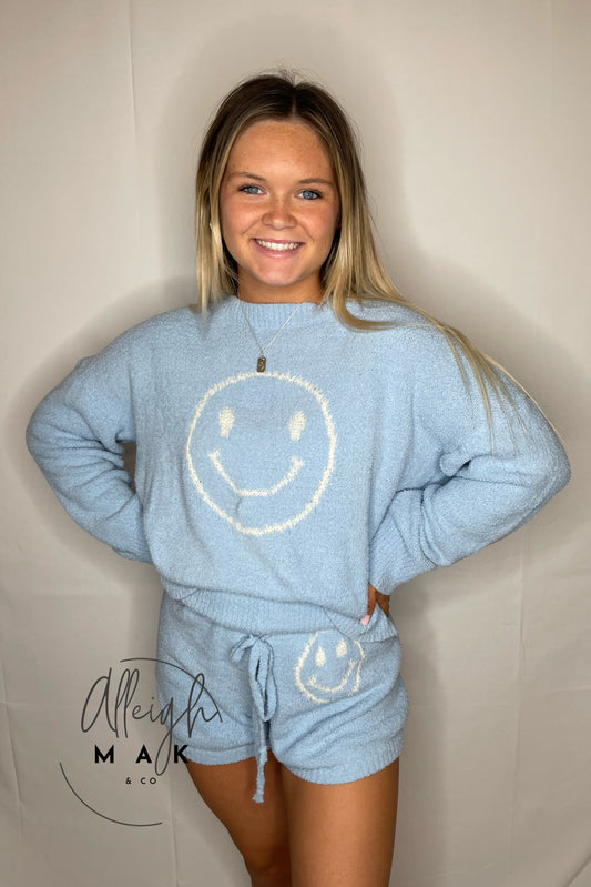 Cozy Soft Smiley Short Set