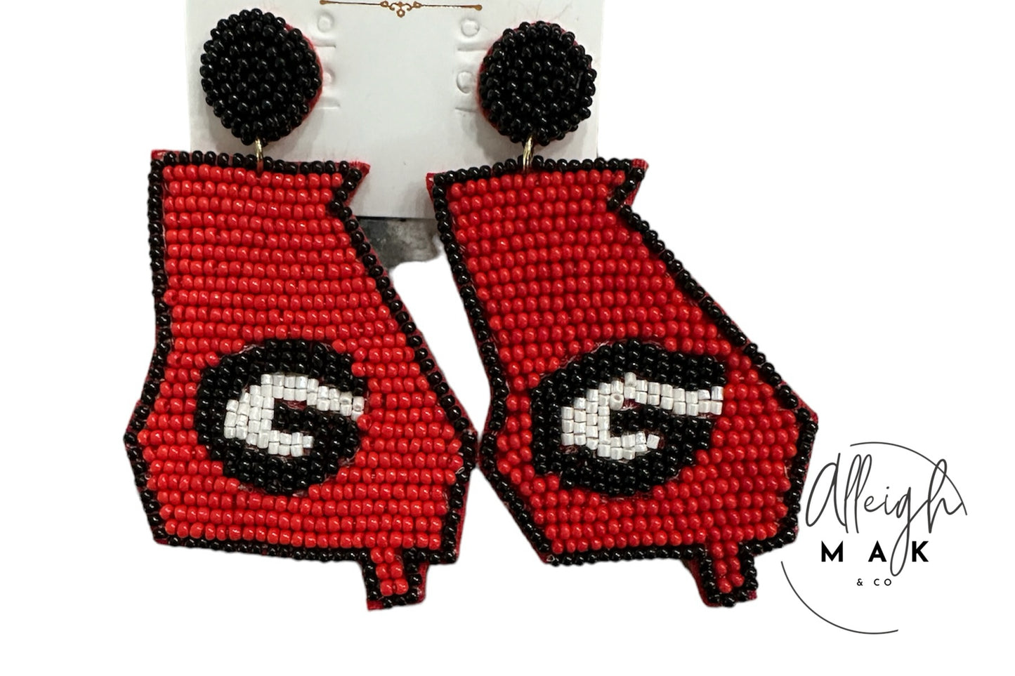 State Seed Beaded Earrings