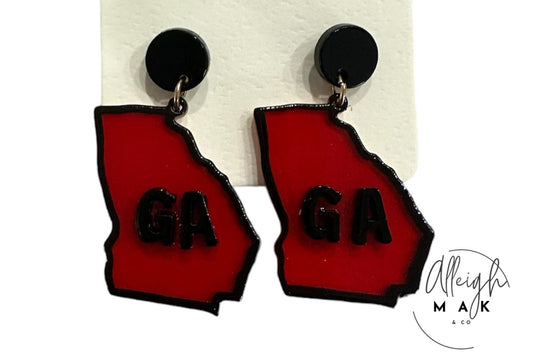 State Acrylic Earrings