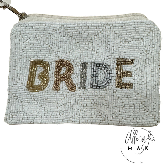 Beaded Bride Change Purse