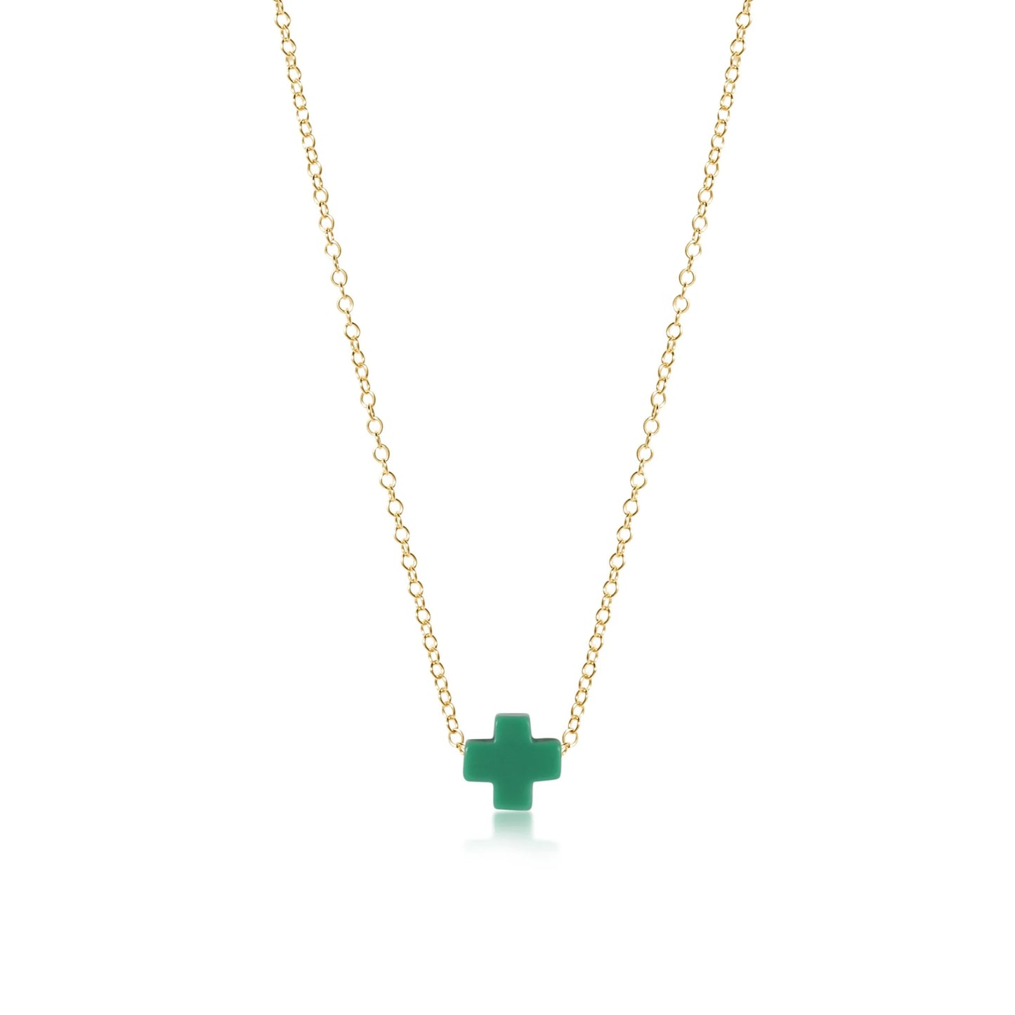 ENewton Signature Cross - Gold, Emerald