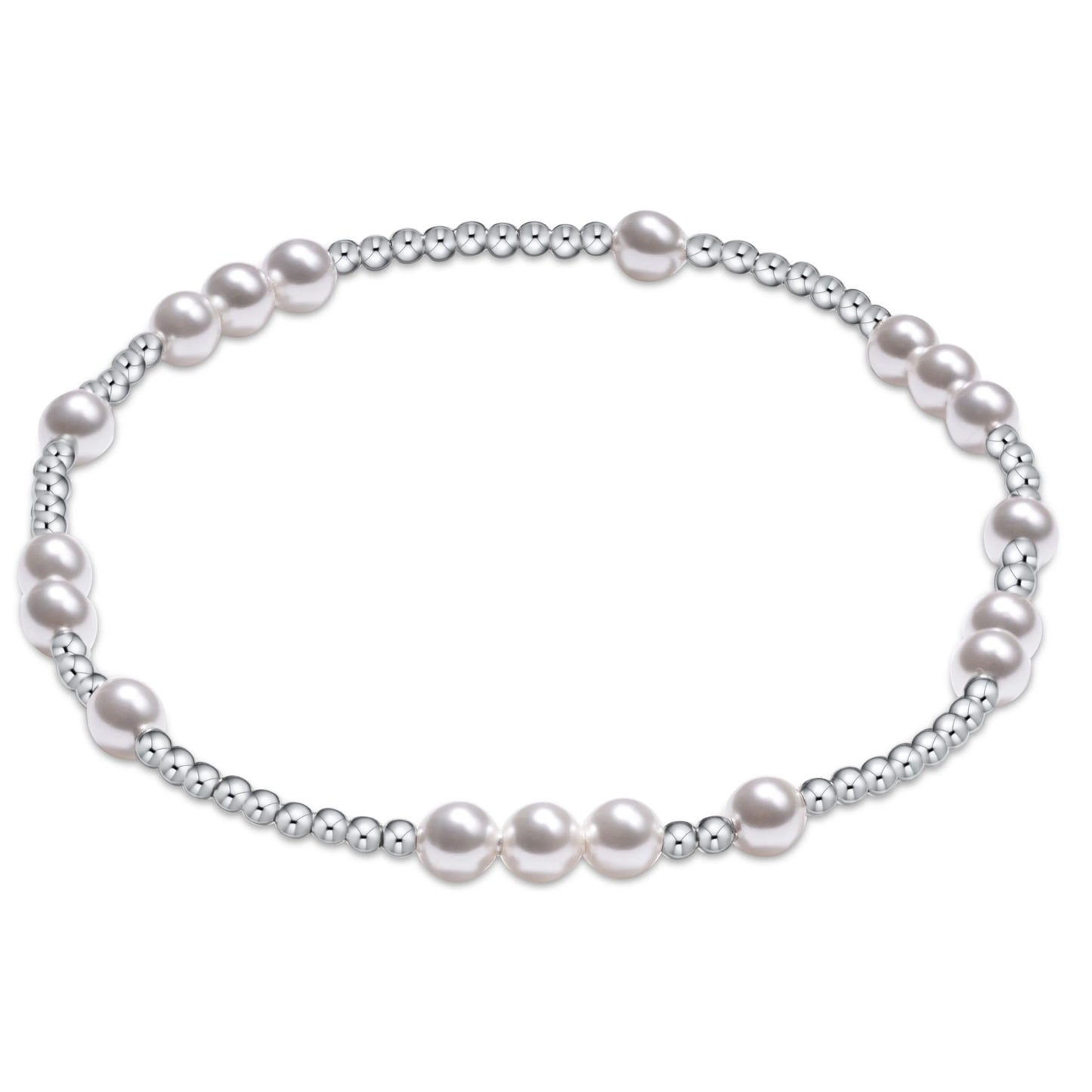 ENewton Hope Unwritten Sterling, 4mm Bead Bracelet- Pearl