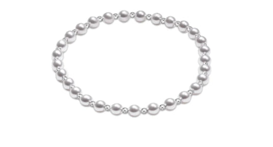 Enewton Classic Grateful, Sterling 4mm Bead Bracelet Pearl