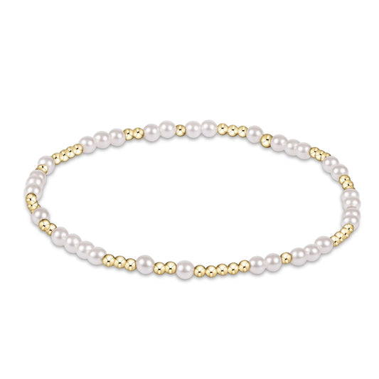 ENewton Hope Unwritten 3mm Bead Bracelet, Pearl