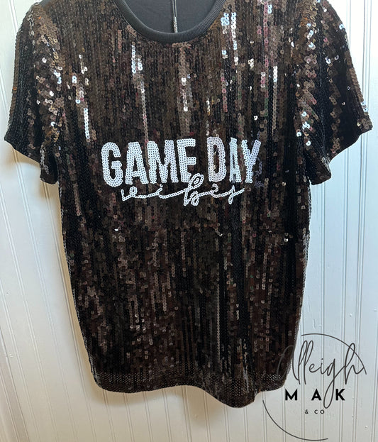 Game Day Vibes Sequin Top