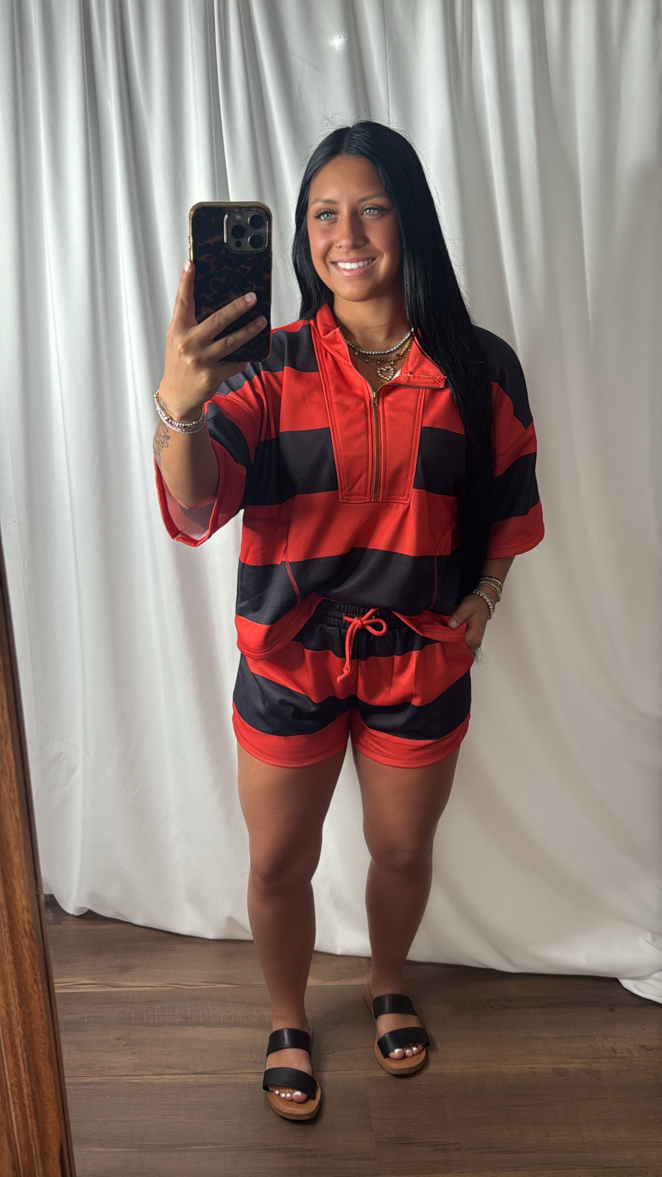 Weekender Striped Set - Red