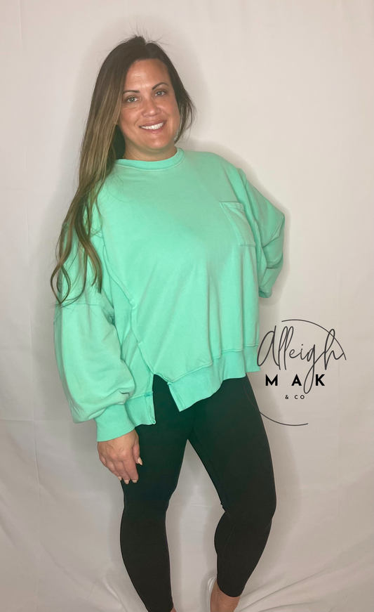 Riley Mineral Washed Pullover