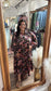 Multi Floral Fall Days Dress - Black