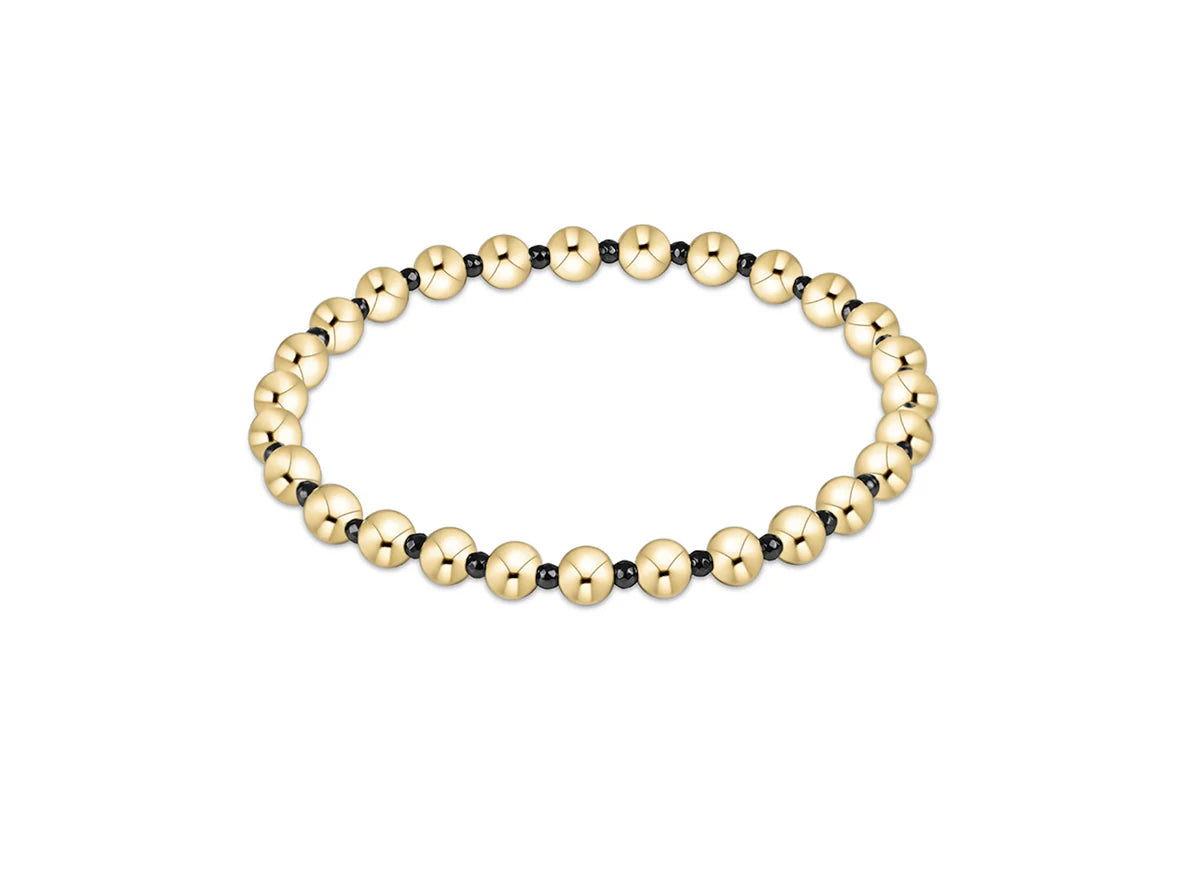 ENewton Faceted Hematite Grateful Pattern 5mm Bead Bracelet