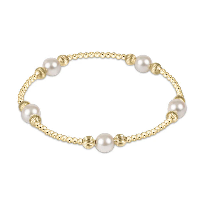 ENewton Purpose Pearl 6mm Bead Bracelet - Dignity
