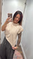 Cotton Slub Mineral Washed Knit Top