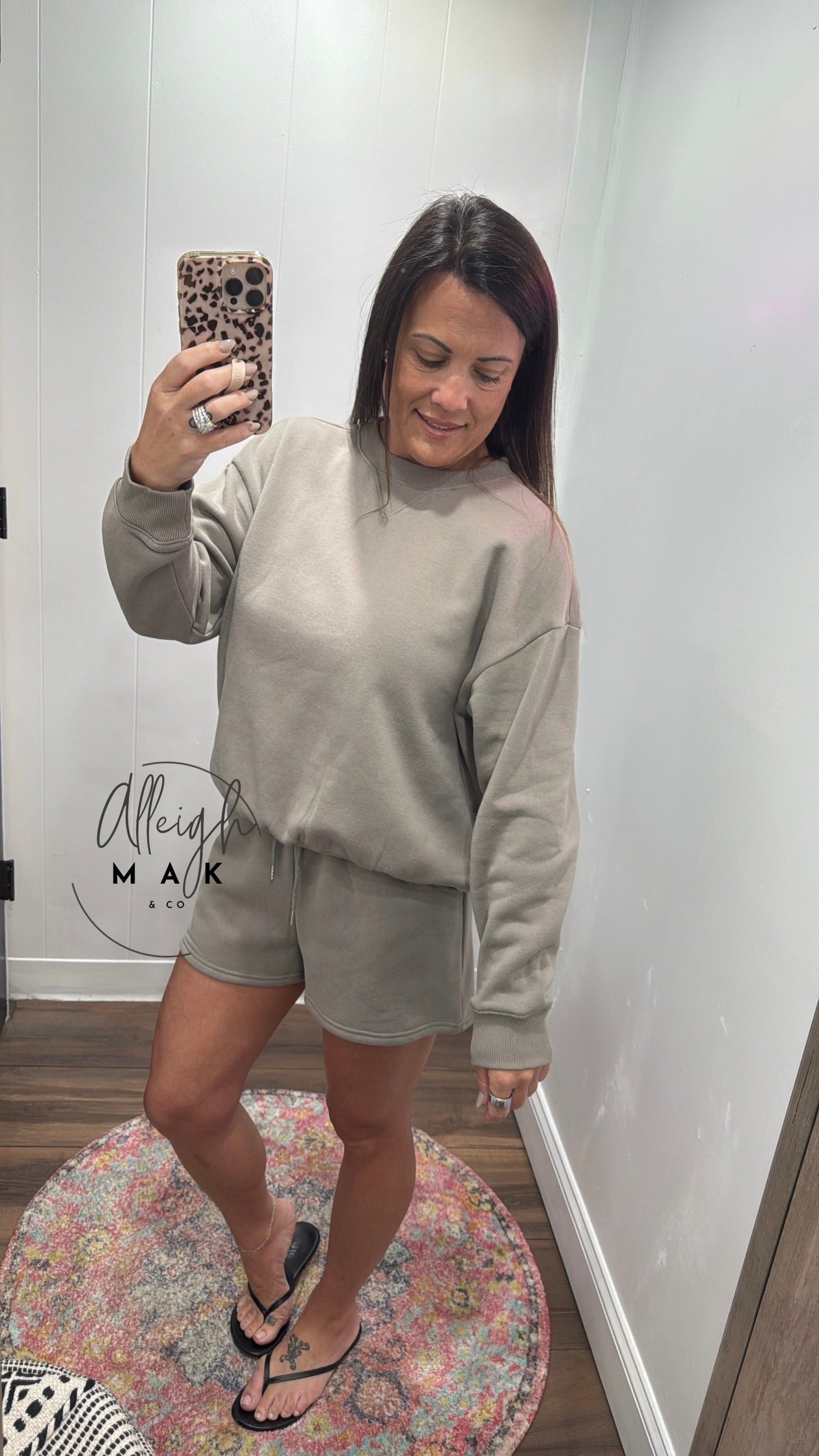 Scuba Long Sleeve Sweatshirt & Shorts Set
