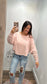 Showing Out Oversized Dusty Pink Sweatshirt