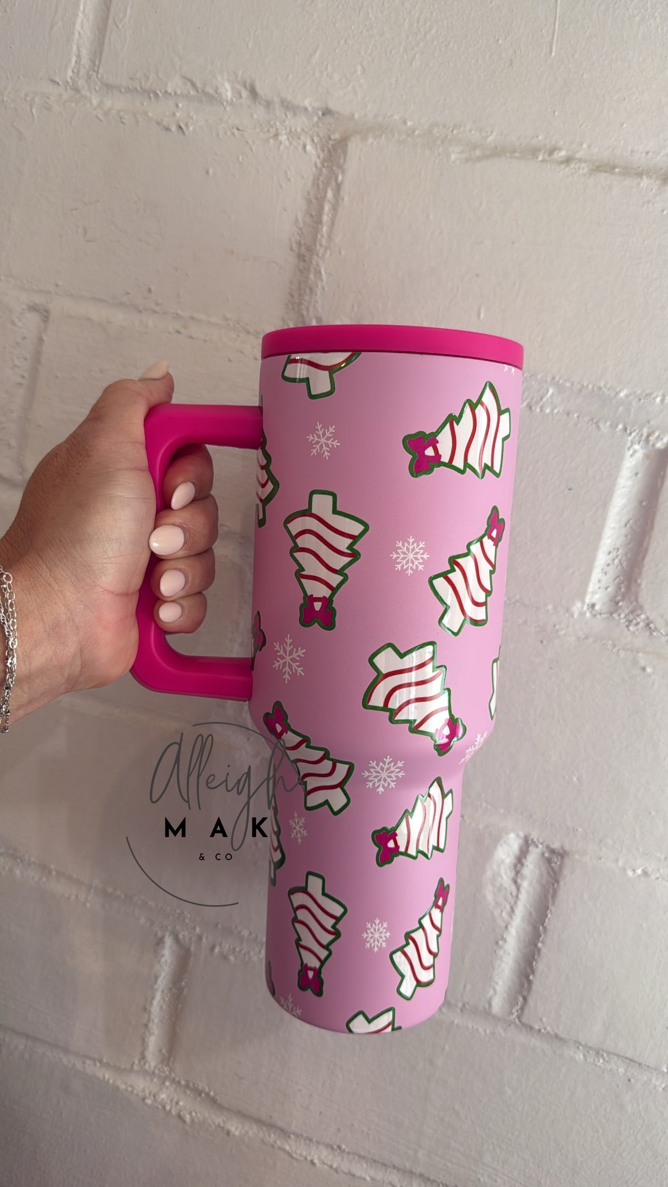 Bow Christmas Treat Tumbler