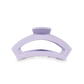 Purple hair clip on a white background