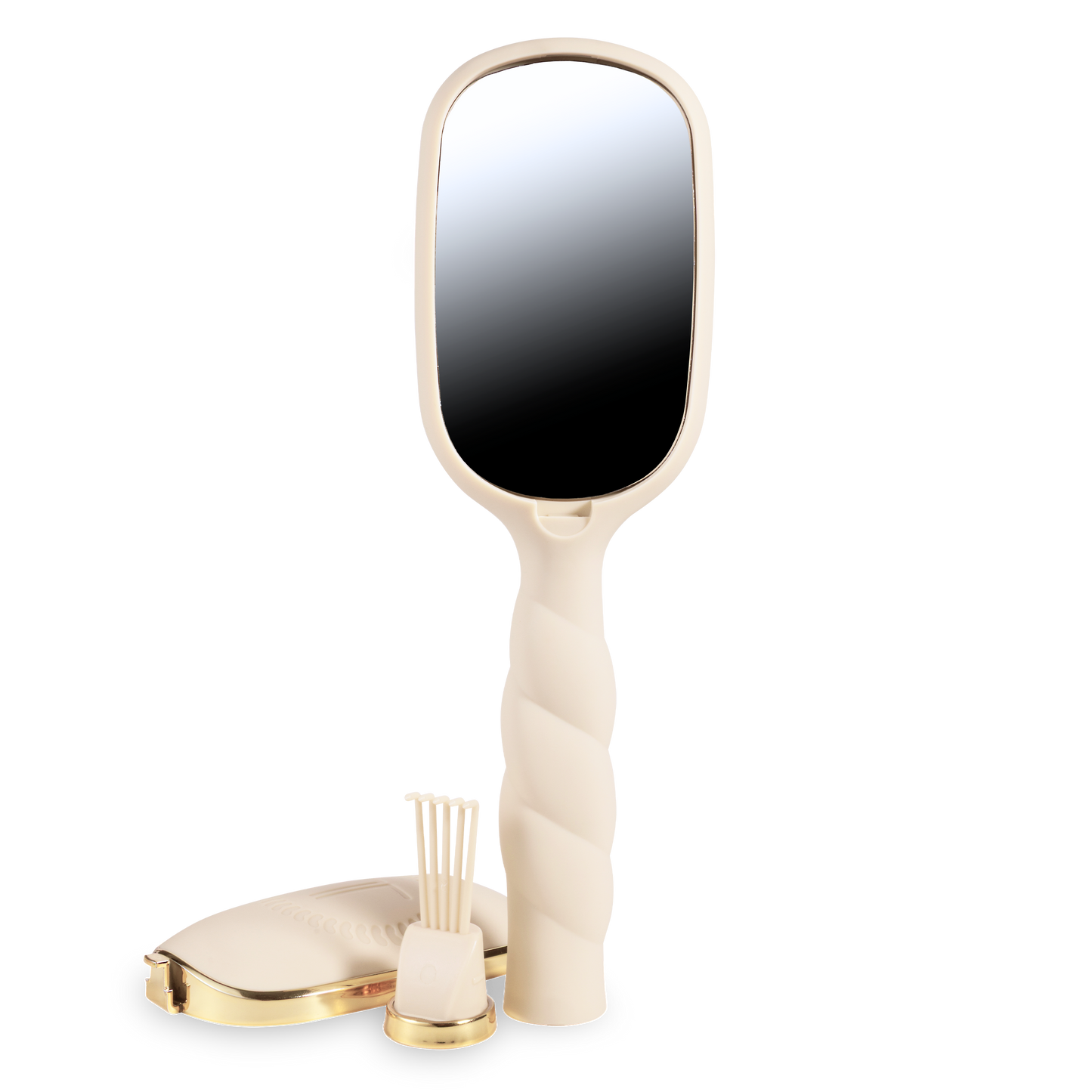 Teleties hair brush with mirror 