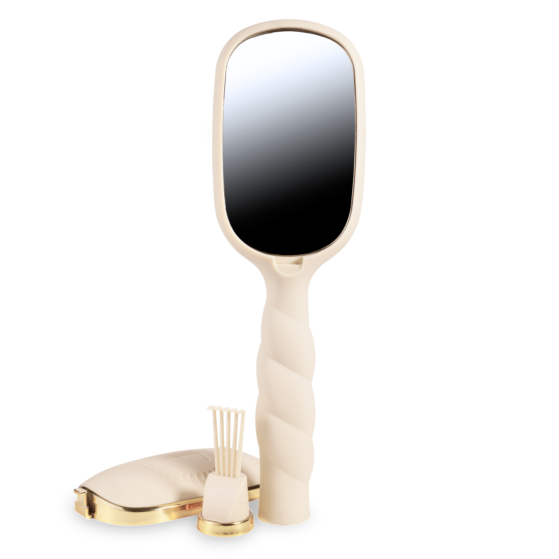 Teleties hair brush with mirror 