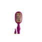 A purple hairbrush with gold-toned bristles and a matching purple and gold brush attachment, shown on a plain white background.