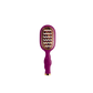A purple and gold paddle hairbrush centered on a plain white background.