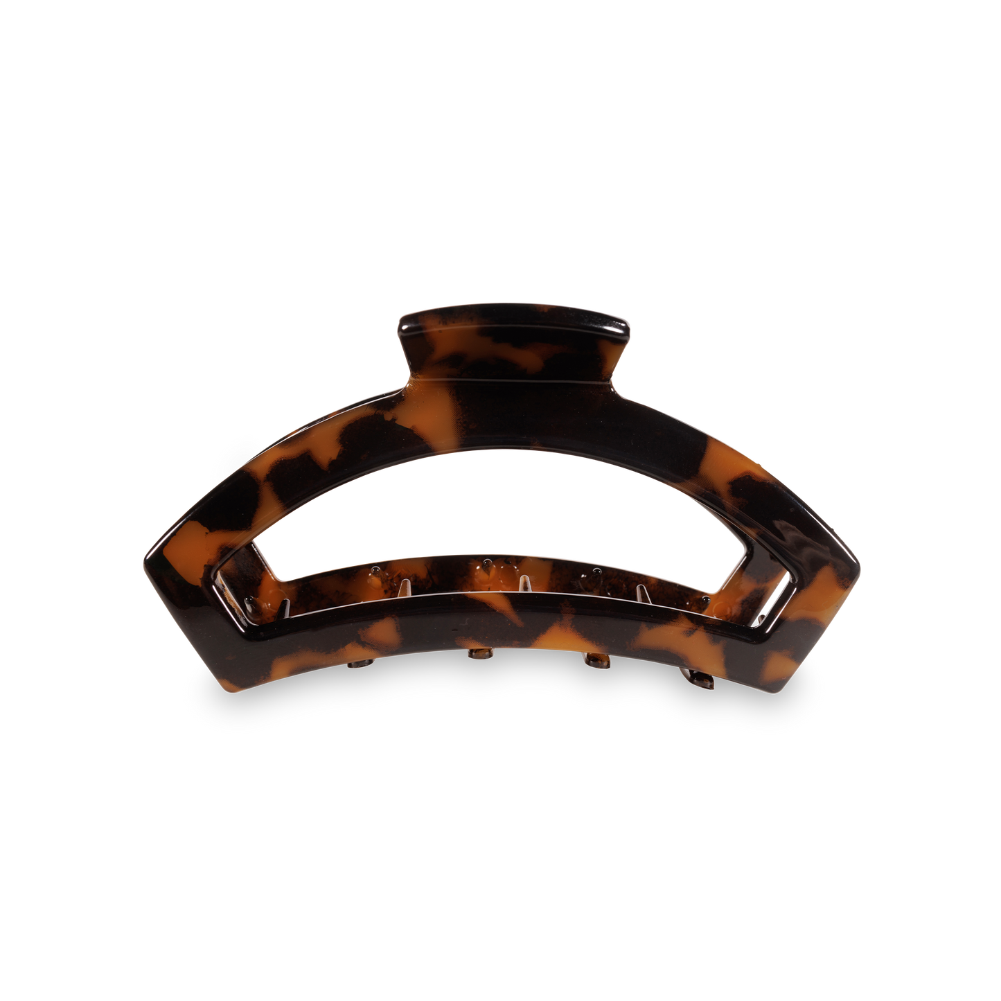 Tortoiseshell hair clip on a white background