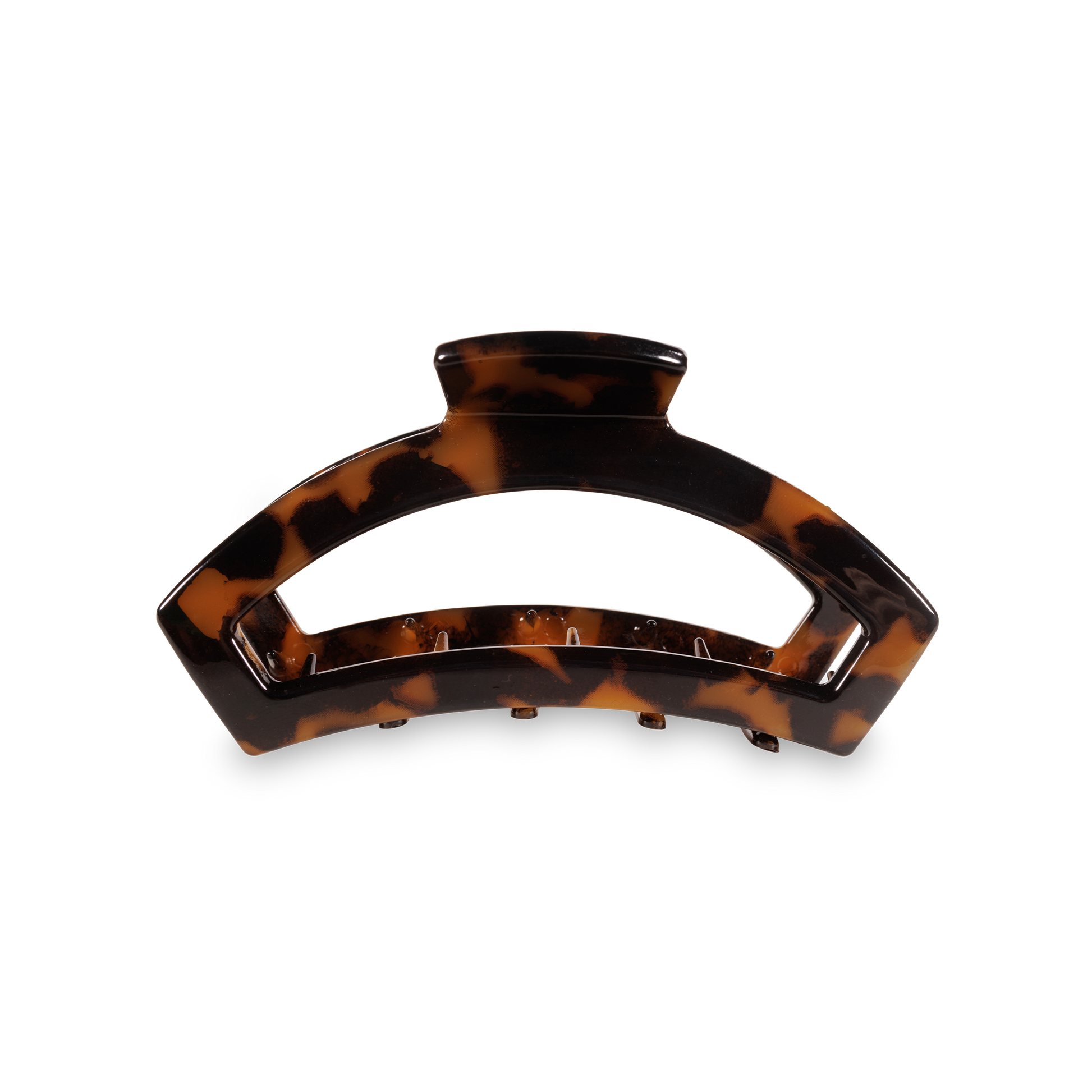 Tortoiseshell hair clip on a white background
