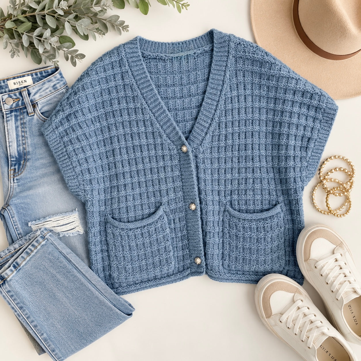 Dusty Blue Cardigan