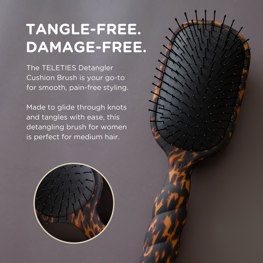 detangler teleties medium hair brush soft grip