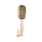 teleties tan vented hair brush all hair types with comb on a white background