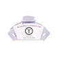 Purple hair clip with Teleties branding on a white background