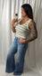 Risen High Waisted tummy Control Wide Leg Jeans 