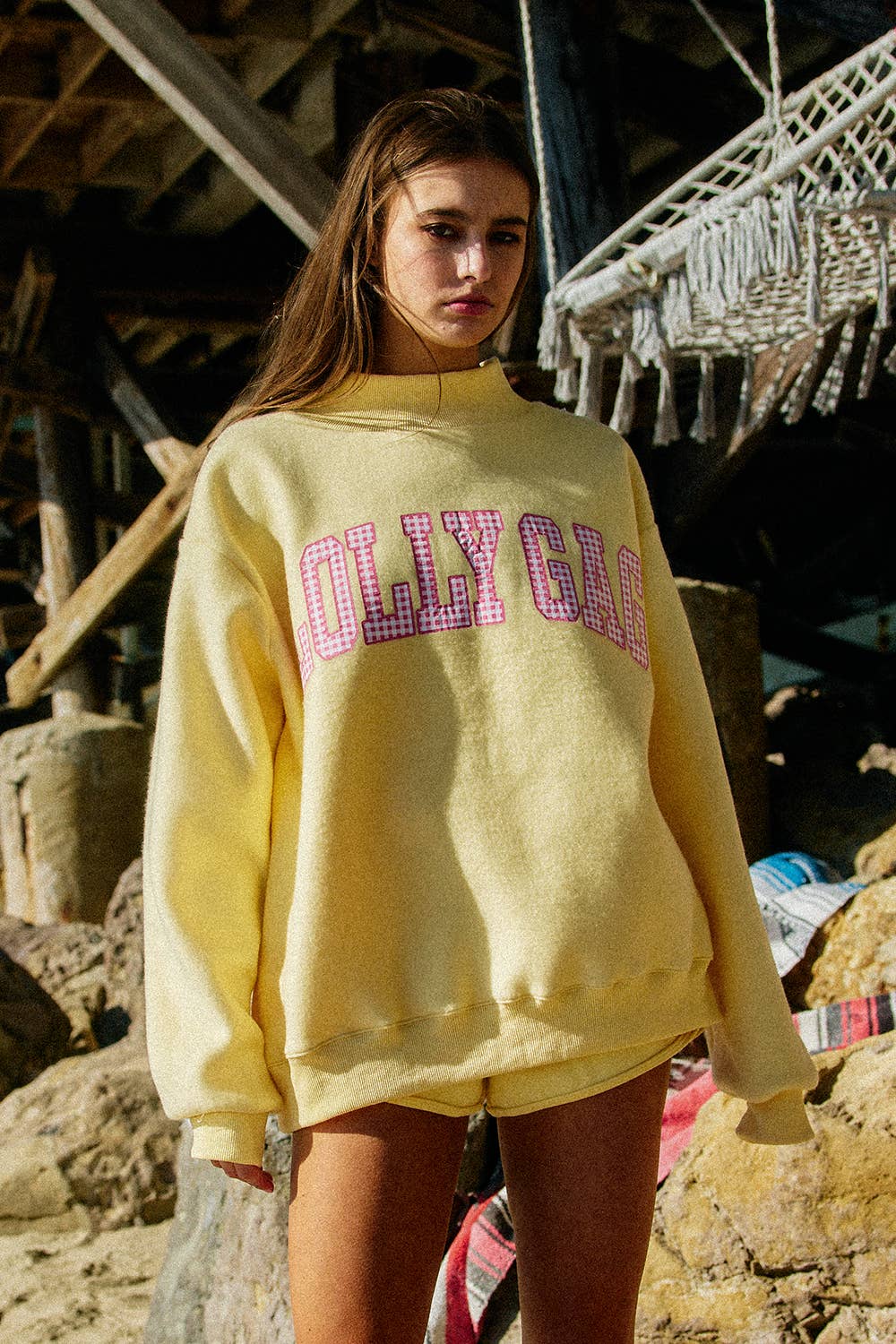 IT2594-DILLYDALLY2 | Reversible Mockneck Sweatshirt