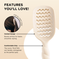 teleties tan vented hair brush all hair types