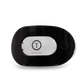 Black hair clip with 'Teleties' branding on a white background