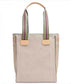 Consuela Songbird Tote bag with flowers and woven colorful straps