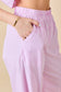 soft breezy pink and white striped wide leg pants