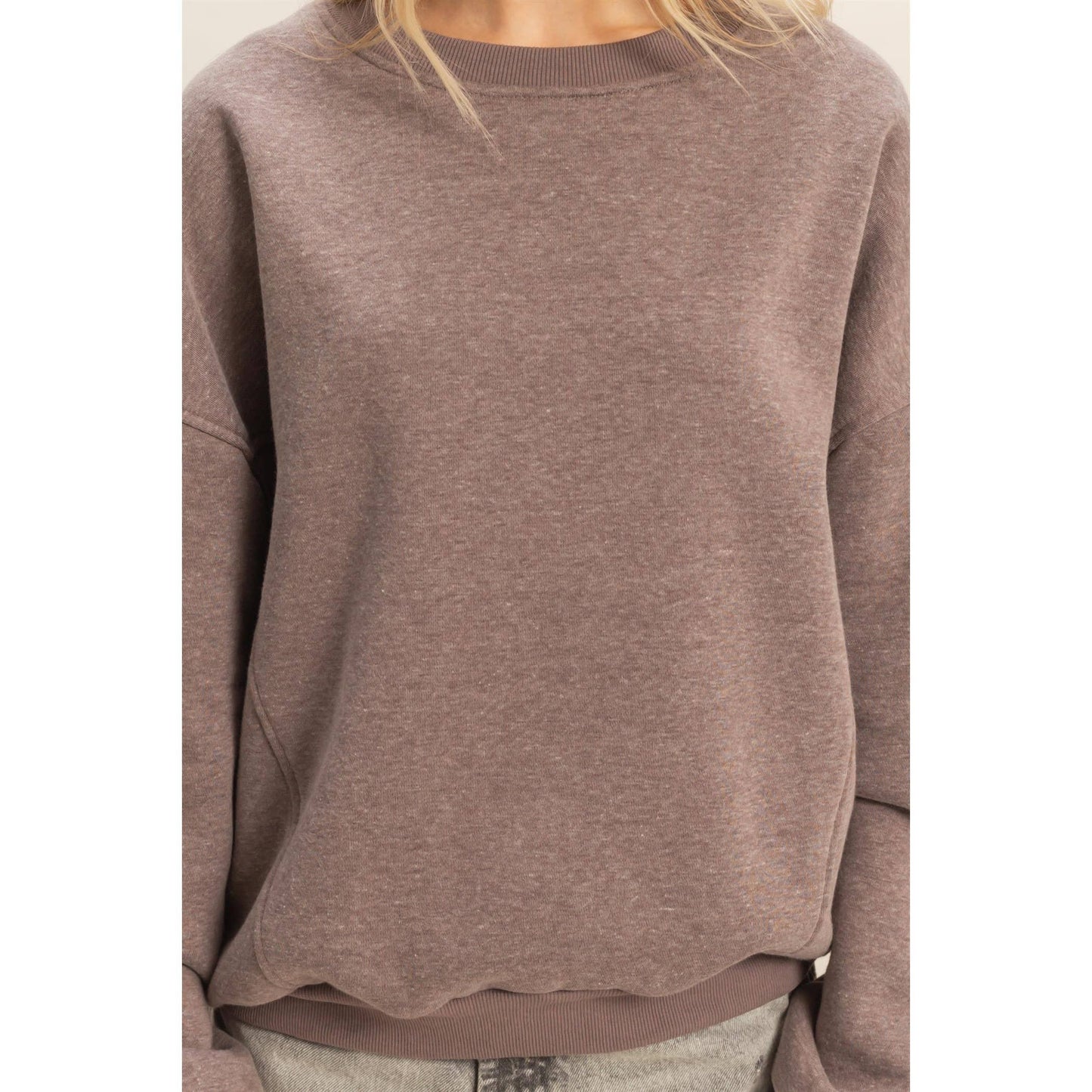 Crew Neck Oversized Sweatshirt