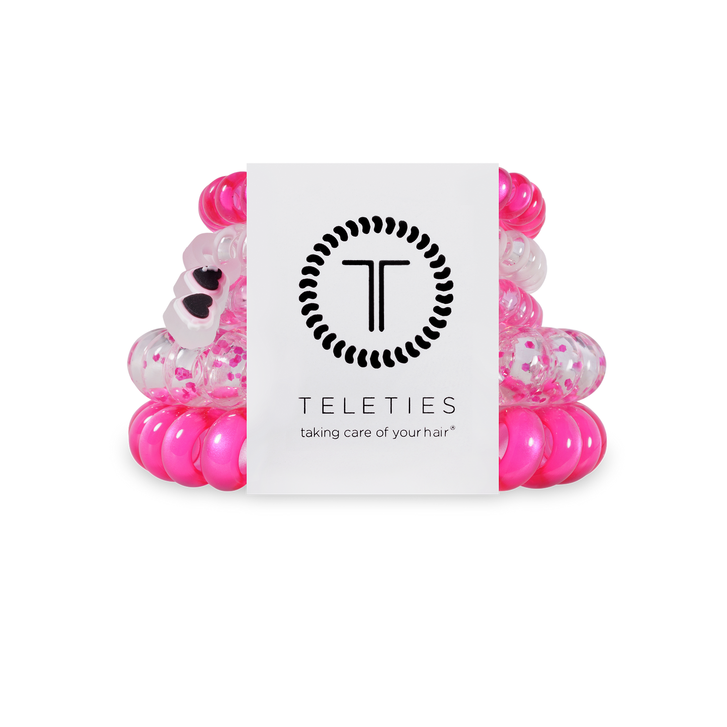 pink flirt pack mix hair ties teleties