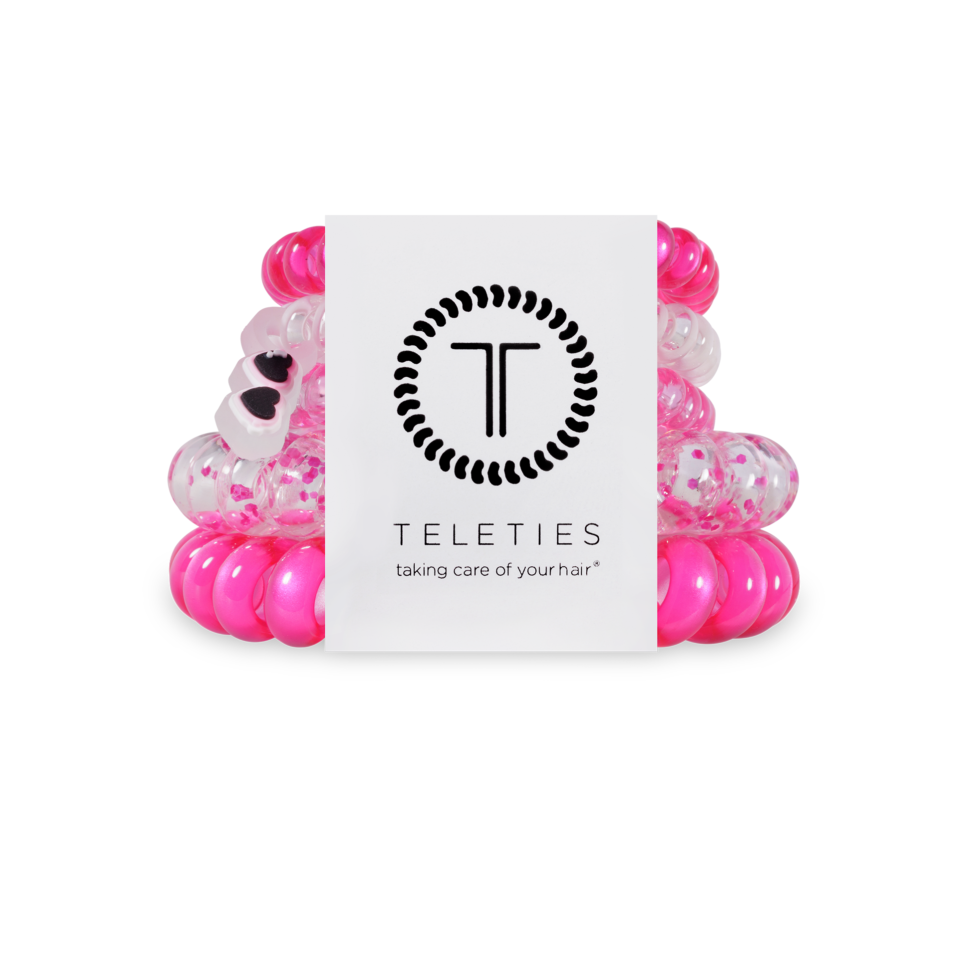 pink flirt pack mix hair ties teleties