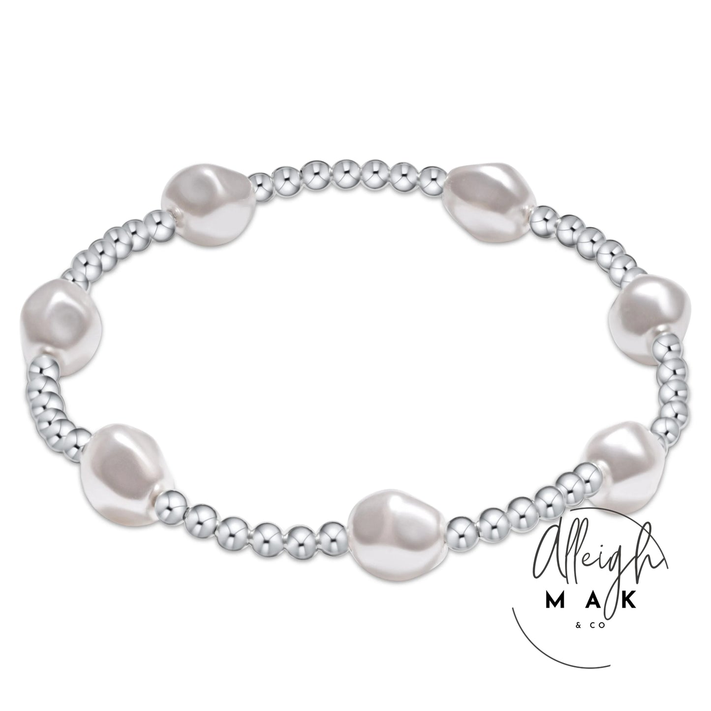 ENewton Admire Sterling 3mm Bead Bracelet Pearl