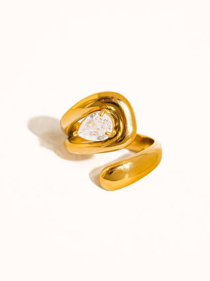 Ronnie Wrap CZ Ring