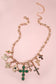 CHARM NECKLACE-MULTI CROSS CHARMS NECKLACE
