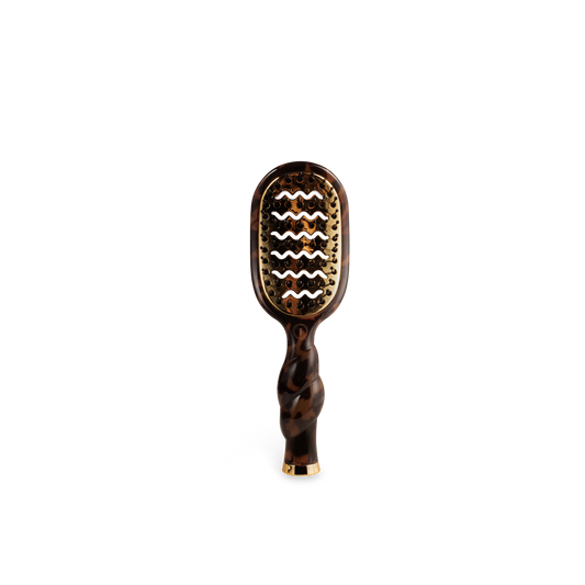 Tortoise vented mini hair brush